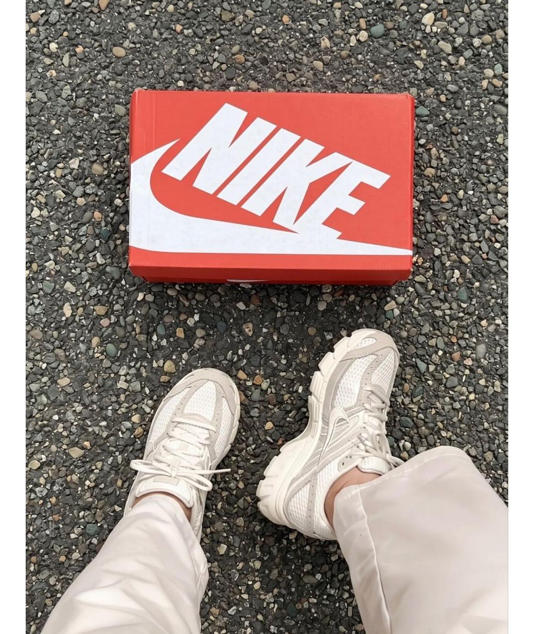 NIKE Бежевые текстильные кроссовки, фото 7