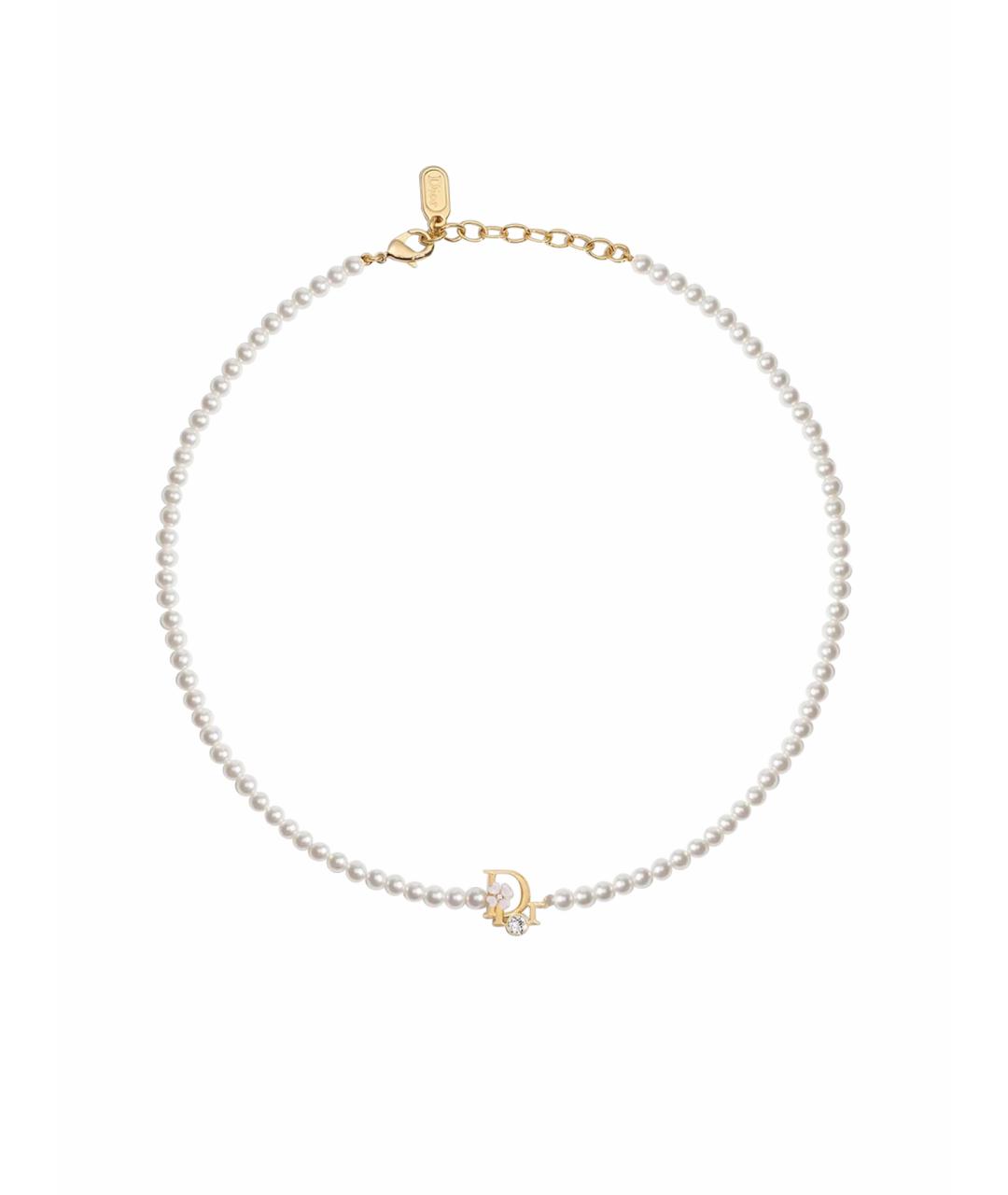 CHRISTIAN DIOR Белое колье, фото 1