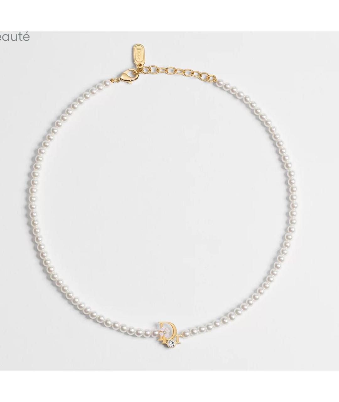 CHRISTIAN DIOR Белое колье, фото 2