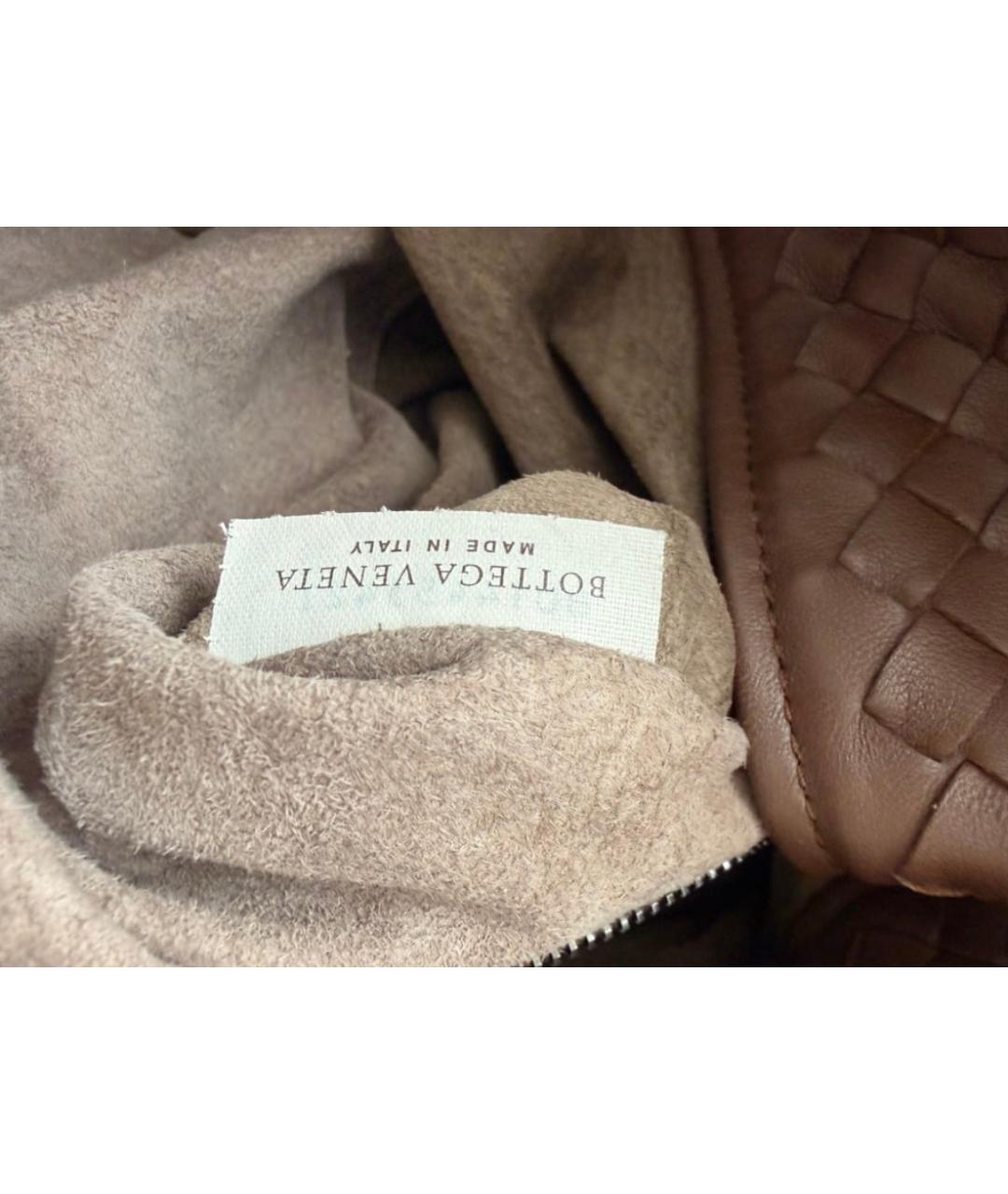 BOTTEGA VENETA Коричневая кожаная сумка тоут, фото 8