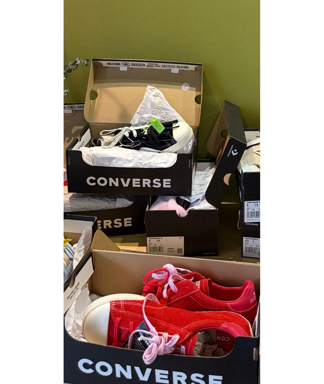 CONVERSE Черные замшевые кеды, фото 6
