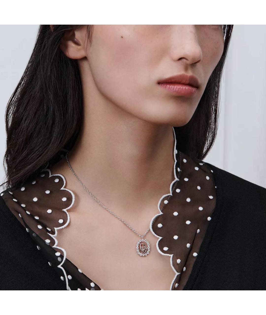 CHRISTIAN DIOR Серебряное колье, фото 3