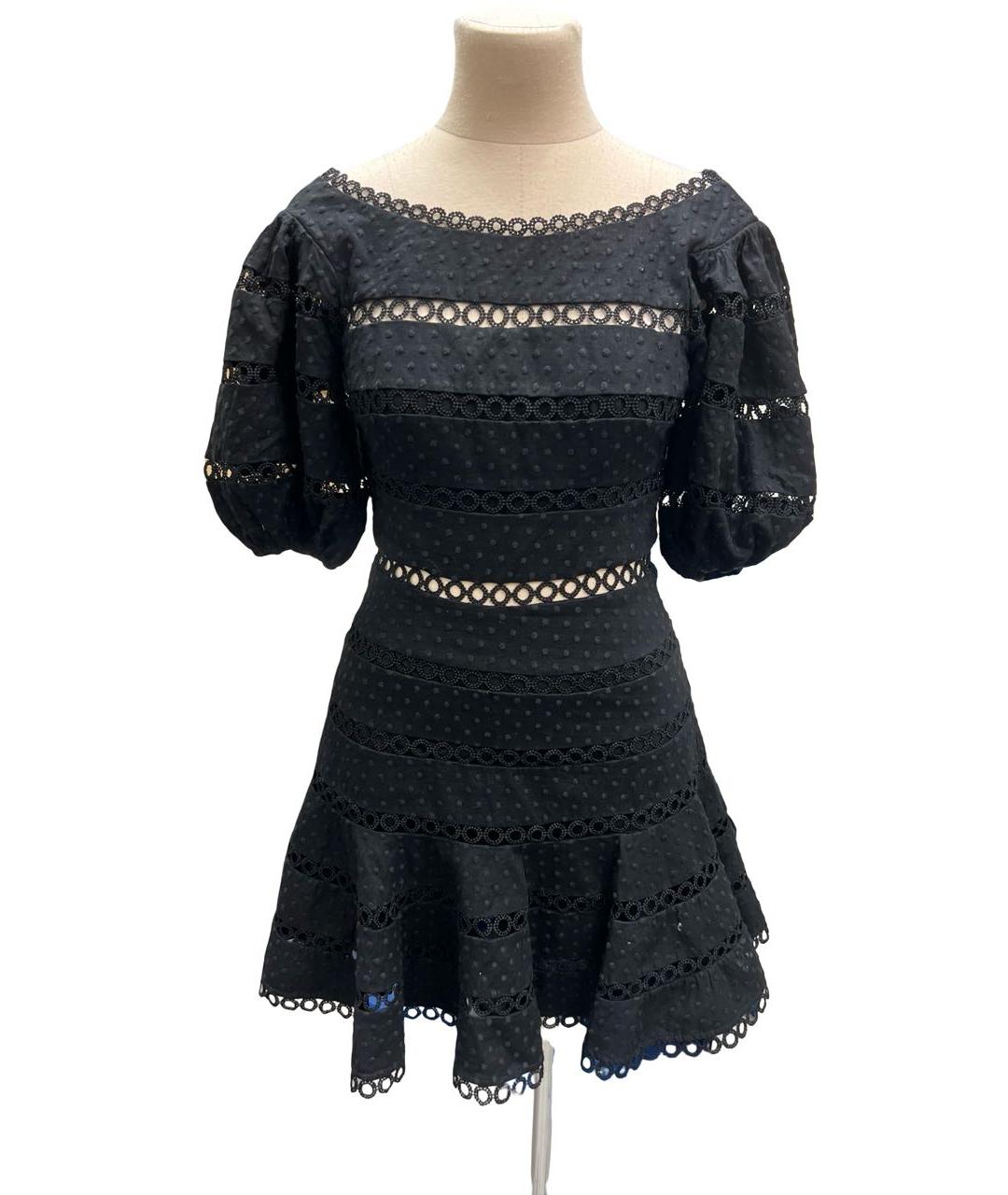 ZIMMERMANN Черное льняное коктейльное платье, фото 7