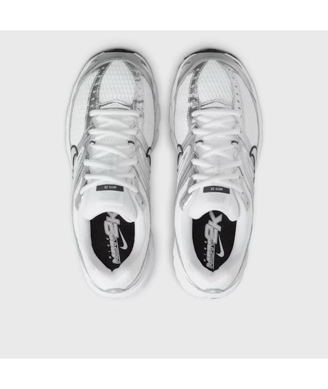 NIKE Серебряные текстильные кроссовки, фото 3