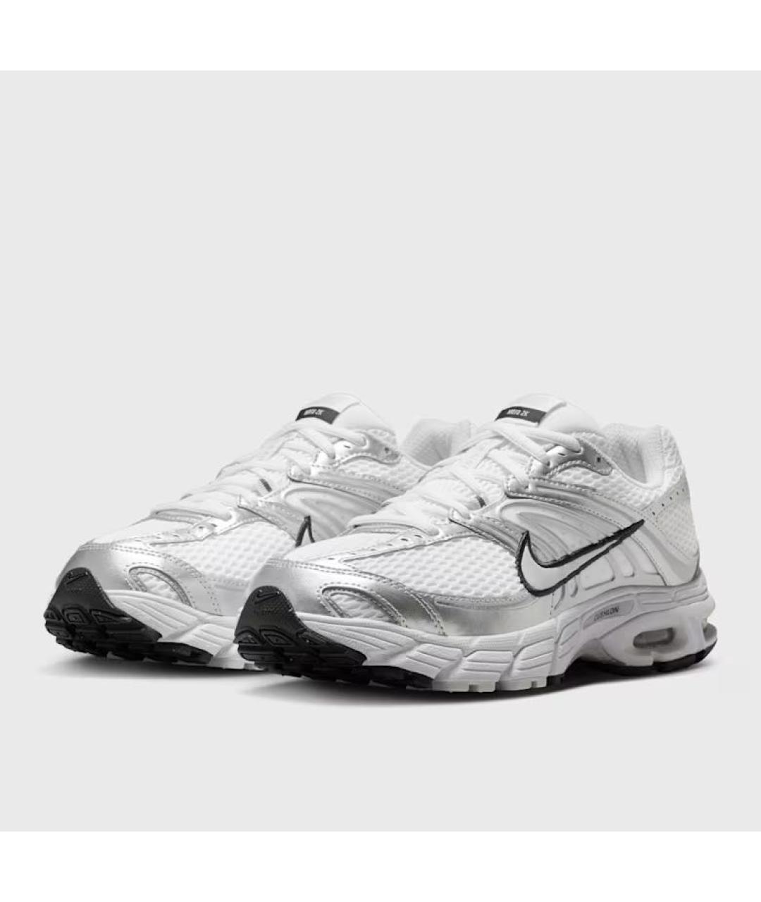 NIKE Серебряные текстильные кроссовки, фото 2