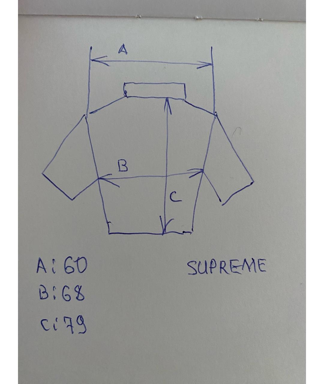 SUPREME Красная хлопковая футболка, фото 9
