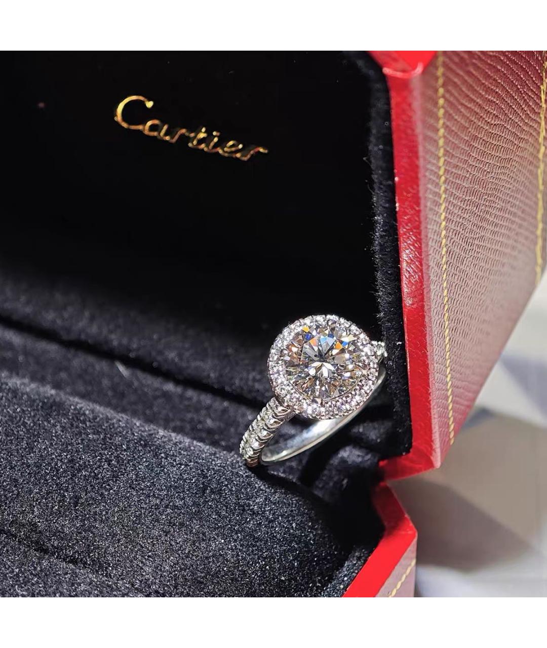 CARTIER Серебряное платиновое кольцо, фото 3