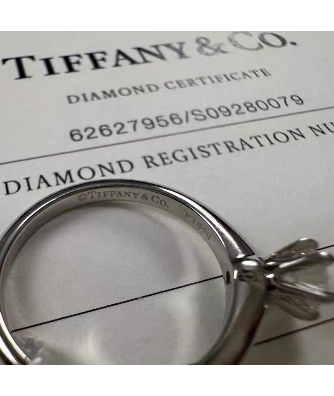 TIFFANY&CO Серебряное платиновое кольцо, фото 4