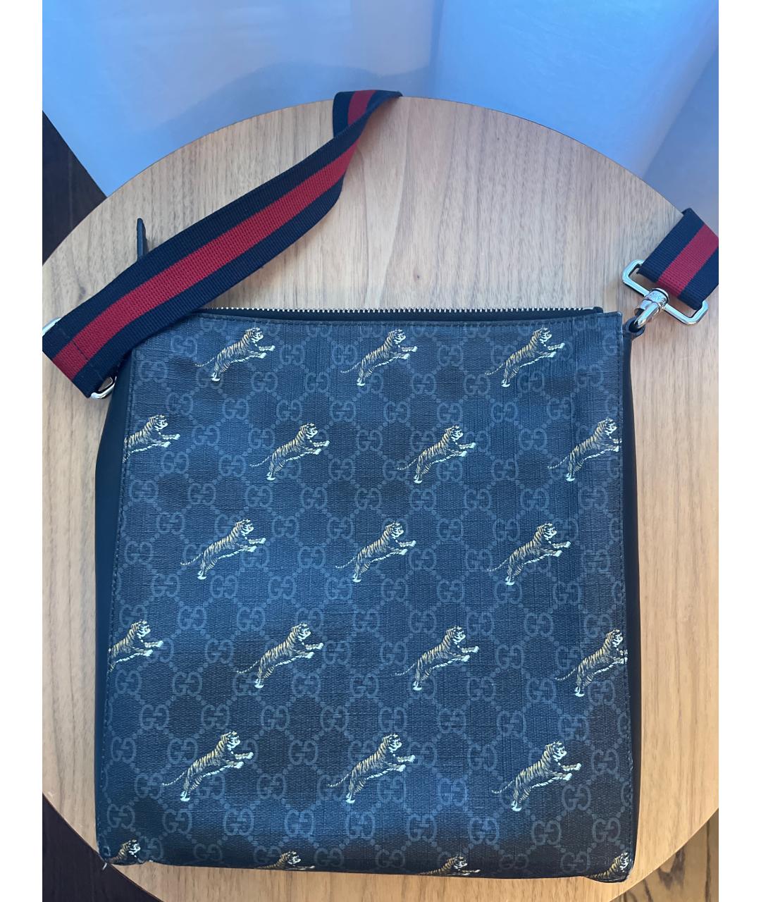 GUCCI Сумка на плечо из канвы, фото 3