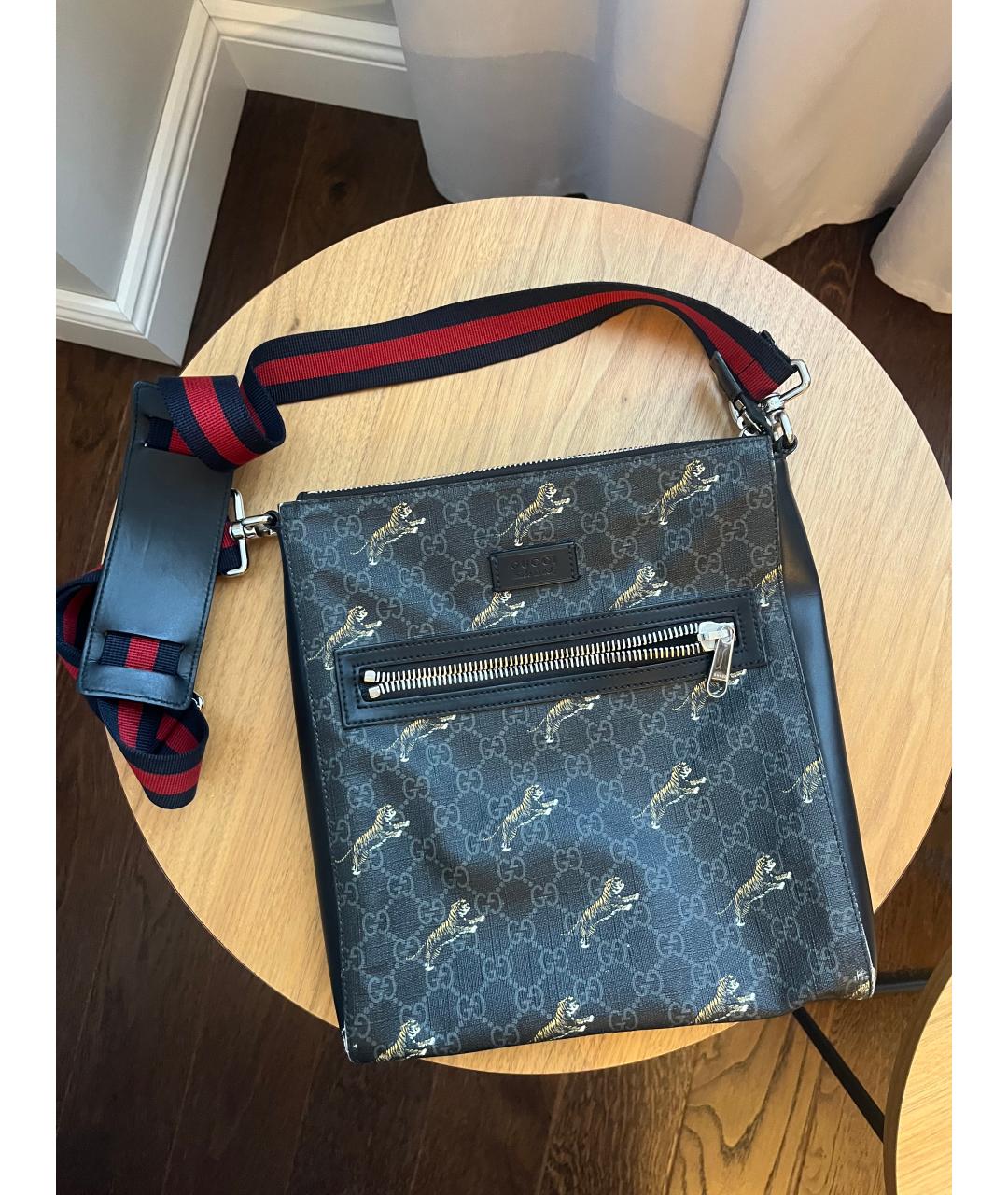 GUCCI Сумка на плечо из канвы, фото 6