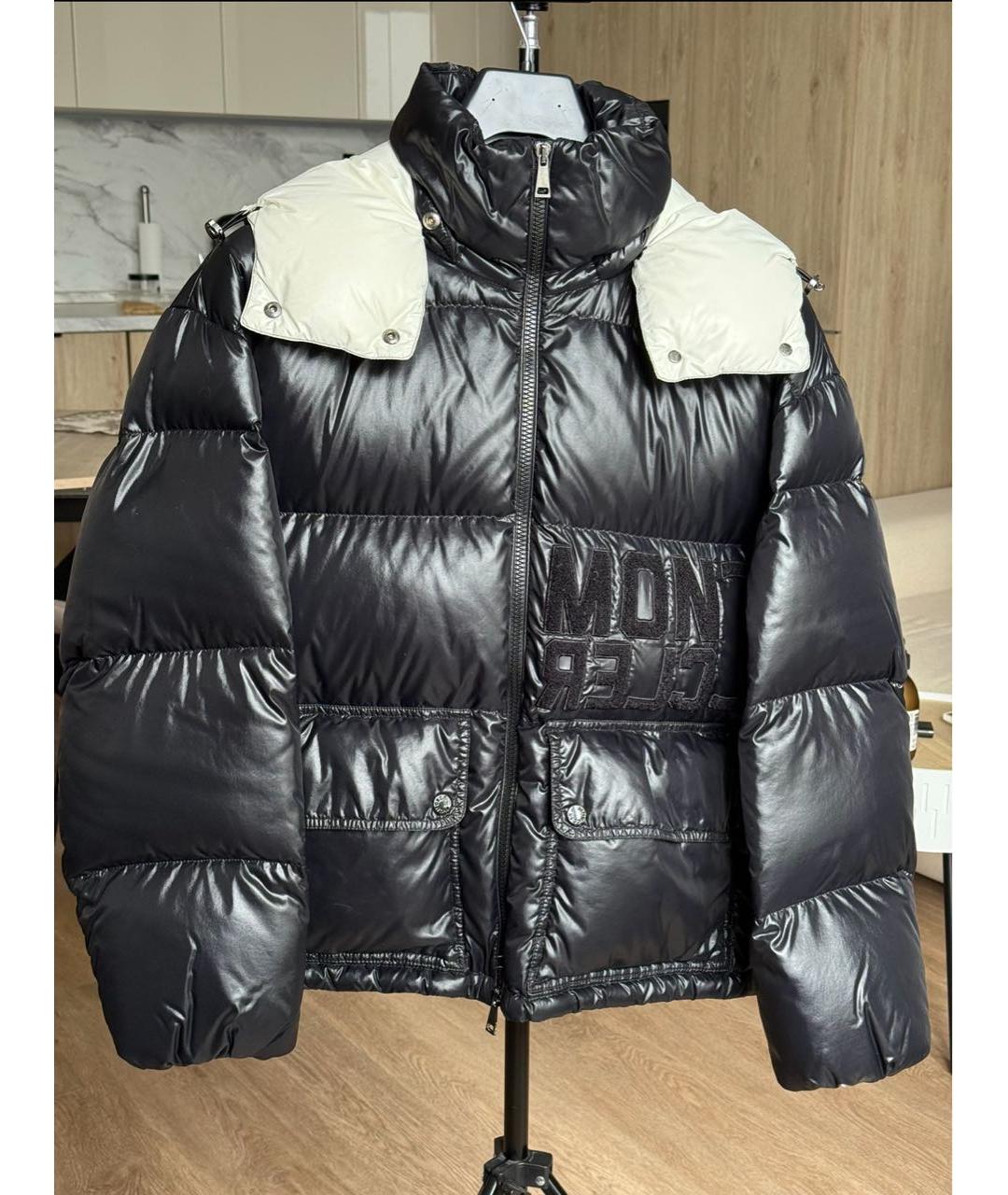 MONCLER Черный пуховик, фото 9