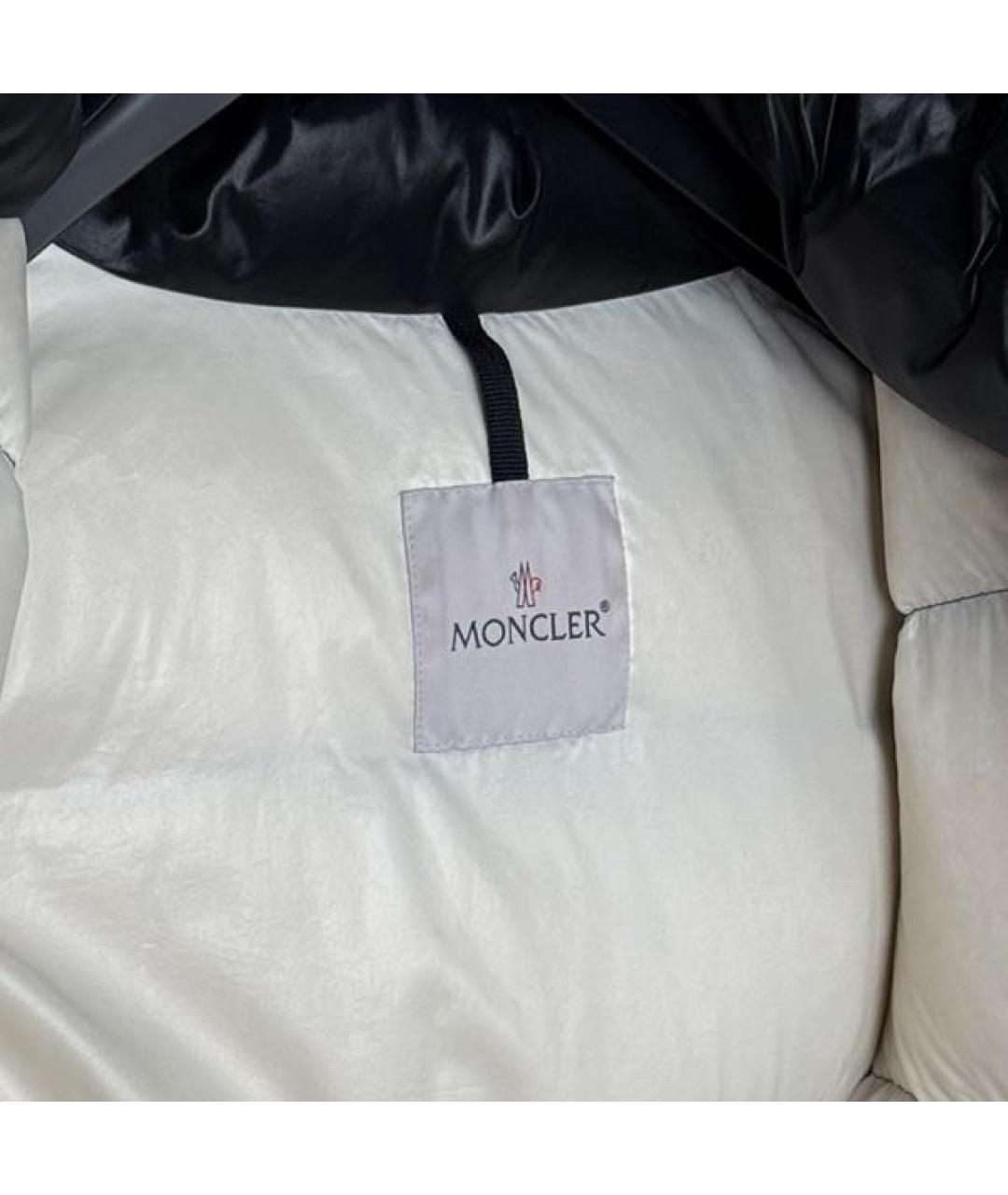 MONCLER Черный пуховик, фото 3
