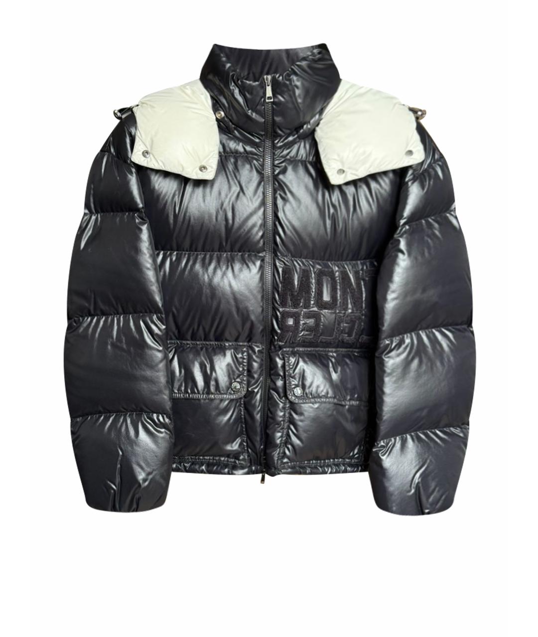MONCLER Черный пуховик, фото 1