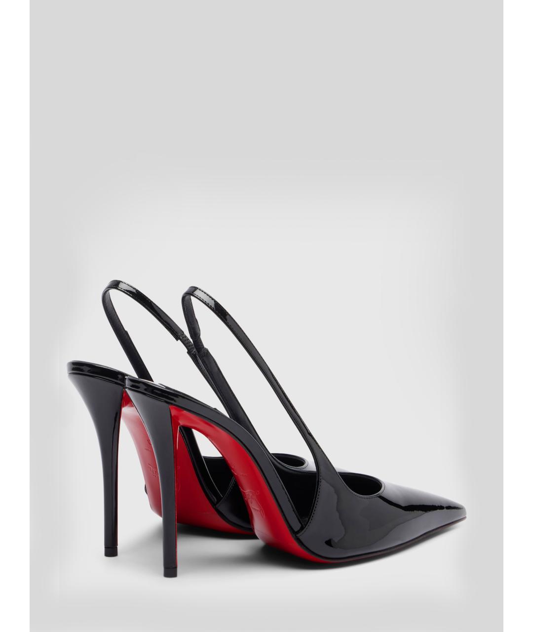 CHRISTIAN LOUBOUTIN Черные туфли из лакированной кожи, фото 3