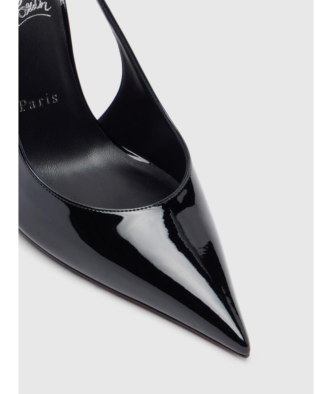 CHRISTIAN LOUBOUTIN Черные туфли из лакированной кожи, фото 4