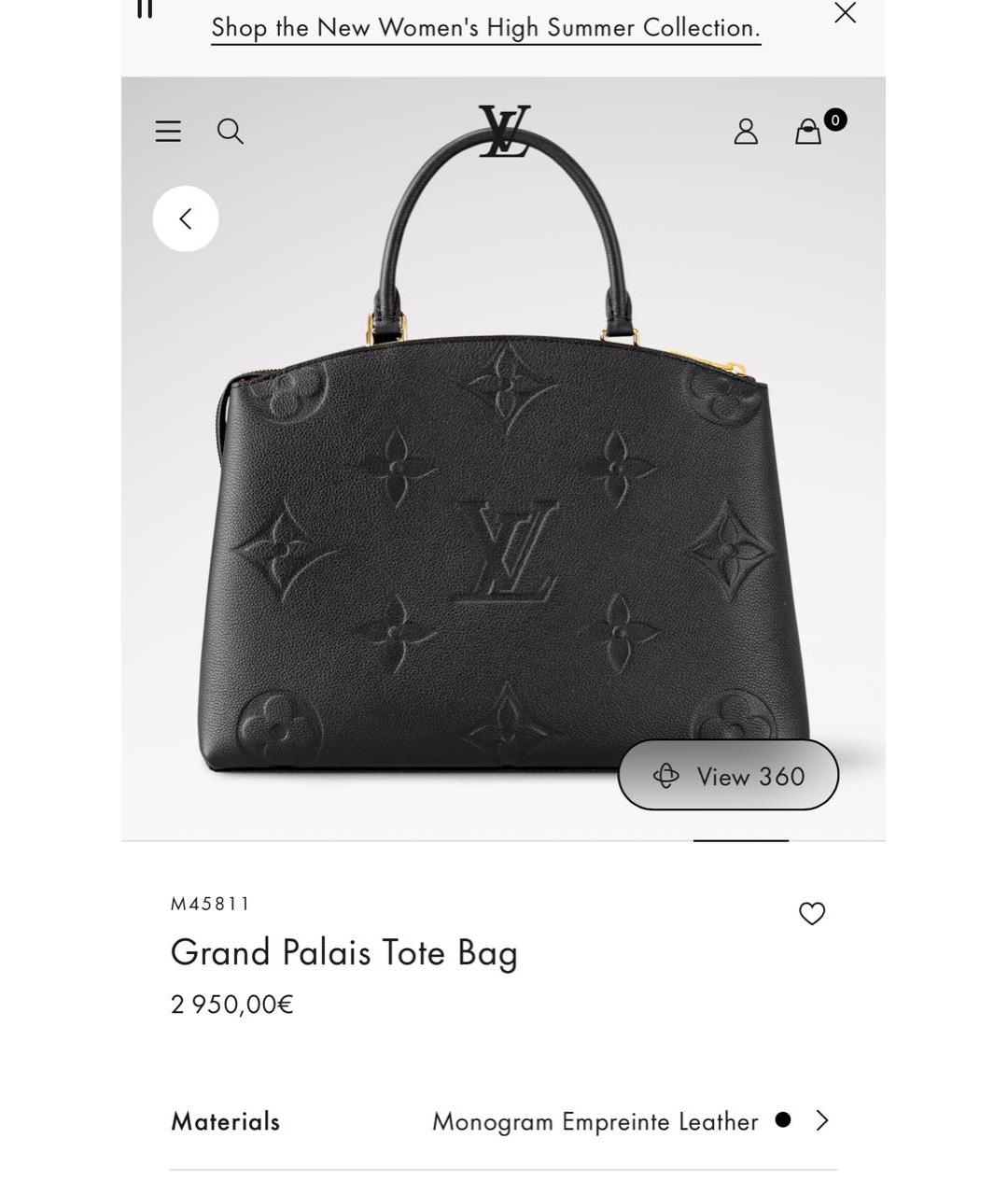 LOUIS VUITTON Черная кожаная сумка через плечо, фото 9