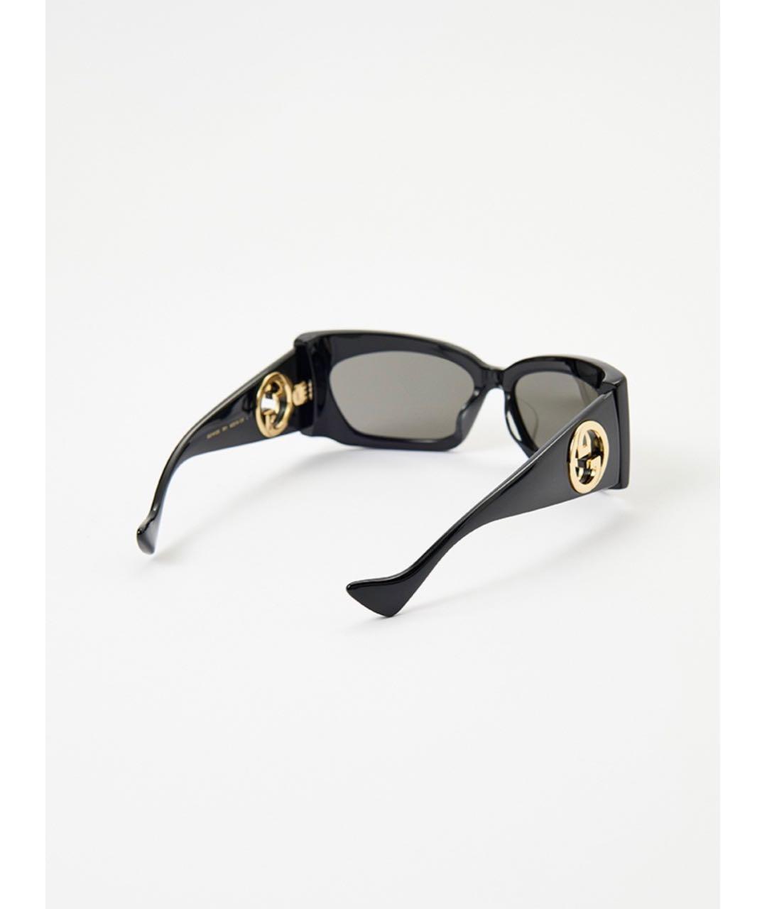 GUCCI Черные пластиковые солнцезащитные очки, фото 7