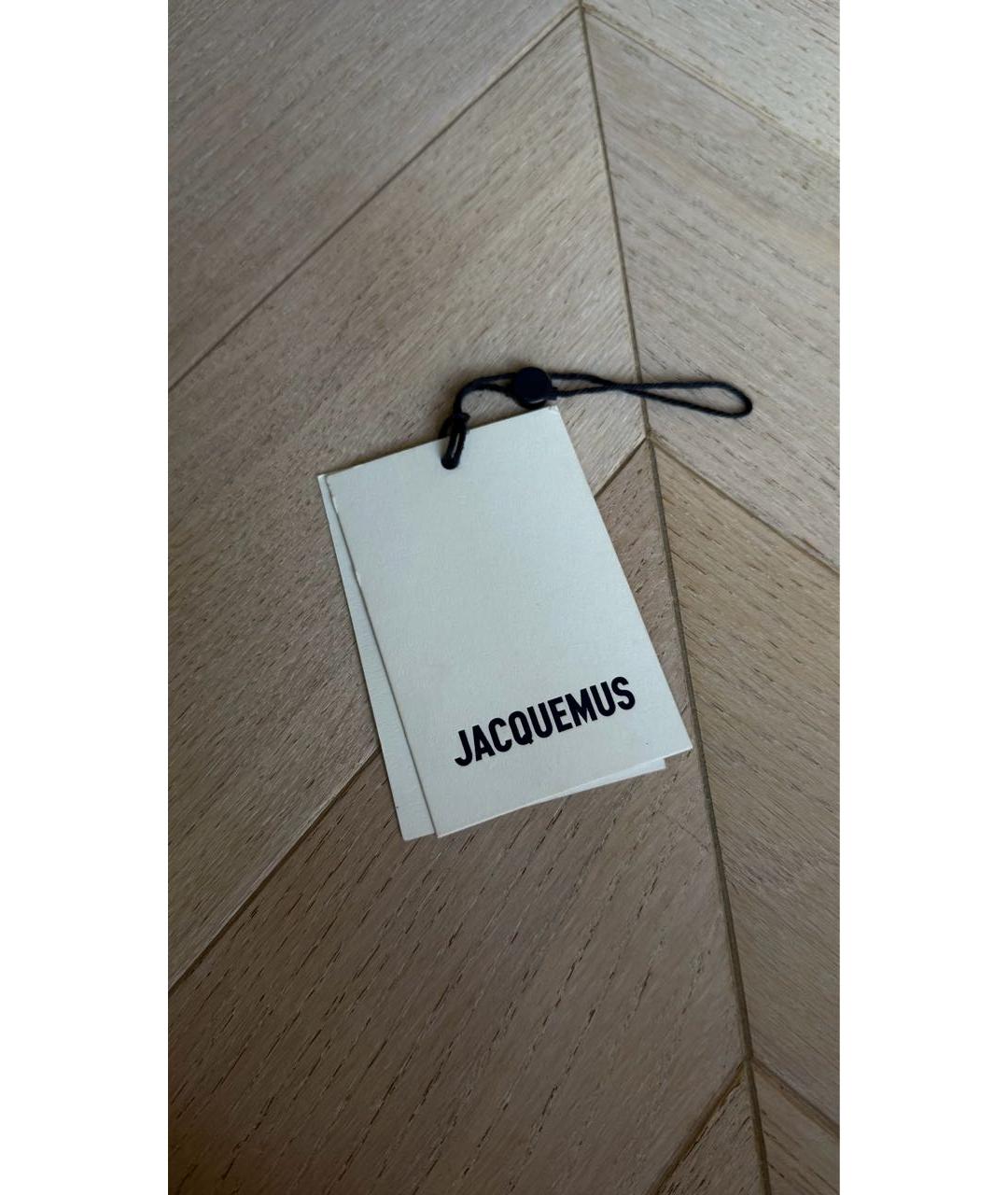 JACQUEMUS Черная сумка тоут из канвы, фото 7