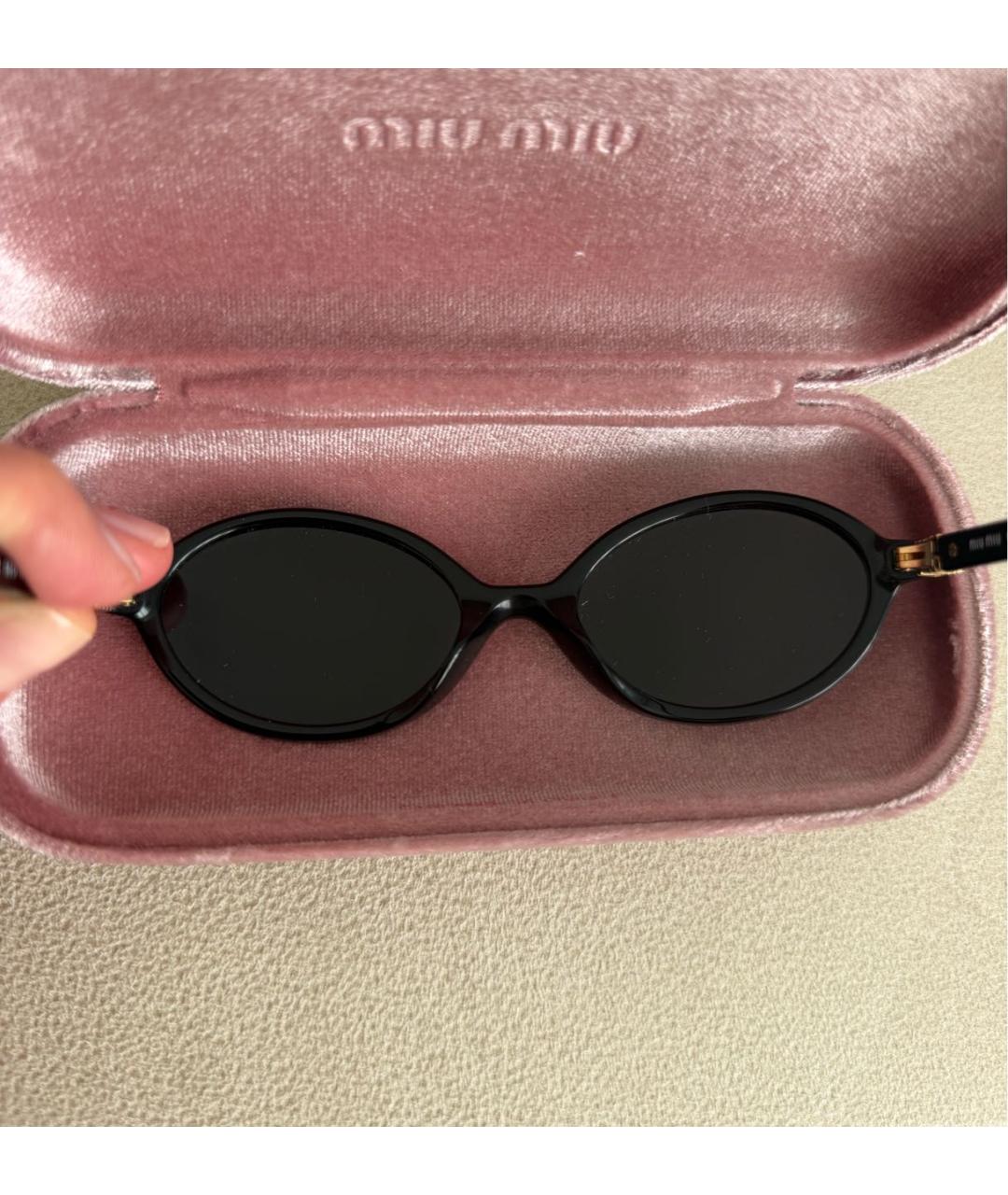 MIU MIU Черные солнцезащитные очки, фото 2