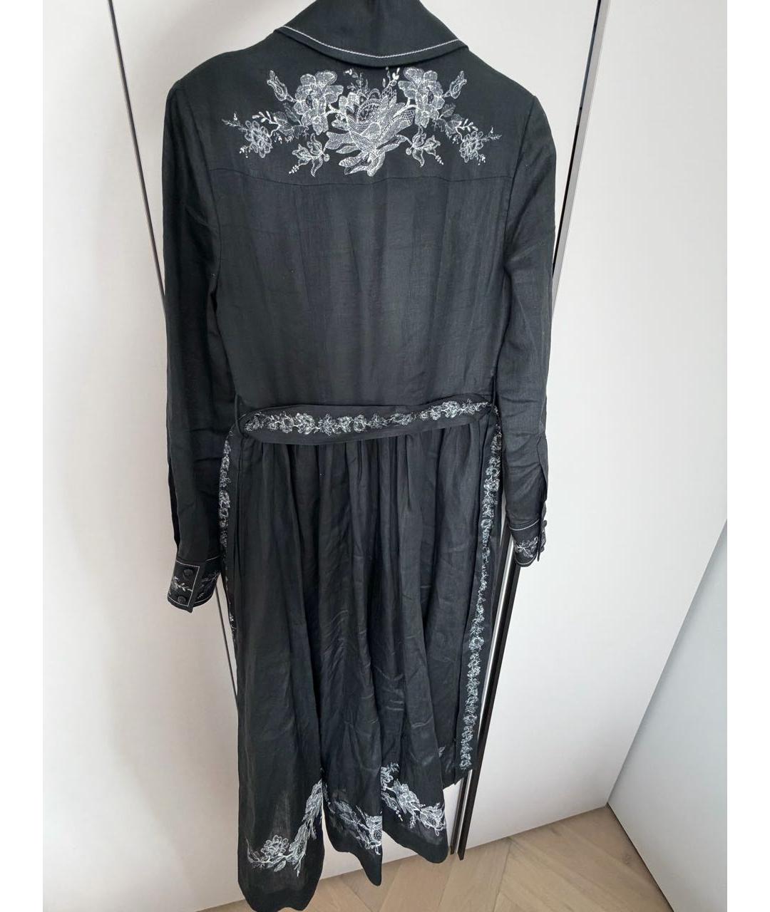 ZIMMERMANN Черное льняное платье, фото 2