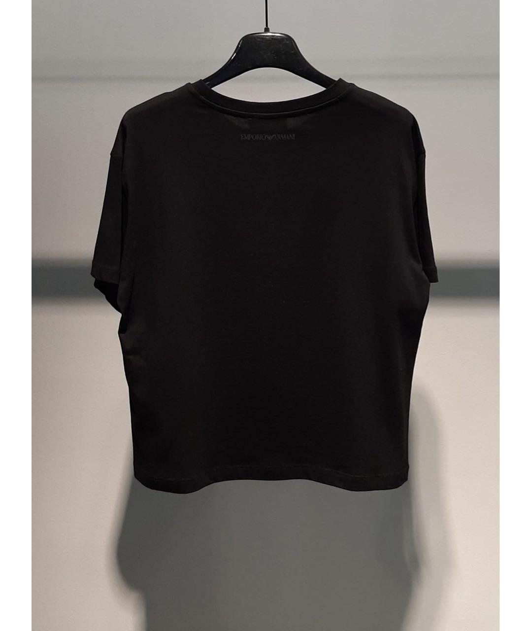 EMPORIO ARMANI Черная футболка, фото 2