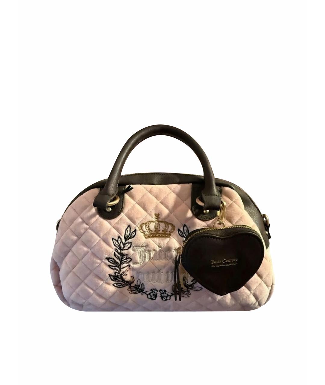 JUICY COUTURE Розовая сумка с короткими ручками, фото 6