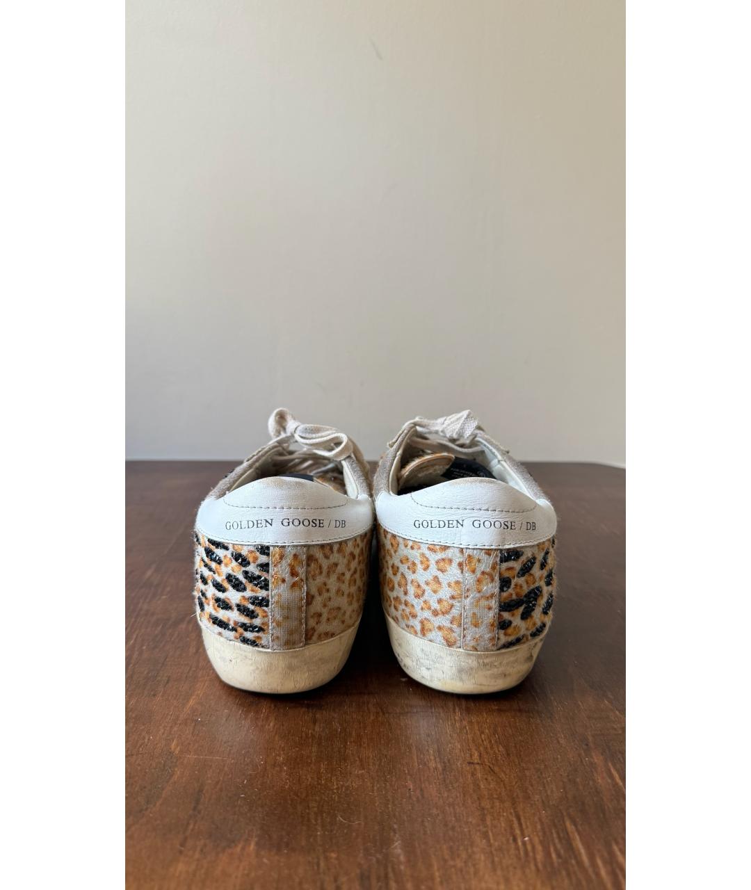 GOLDEN GOOSE Бежевые кеды, фото 4