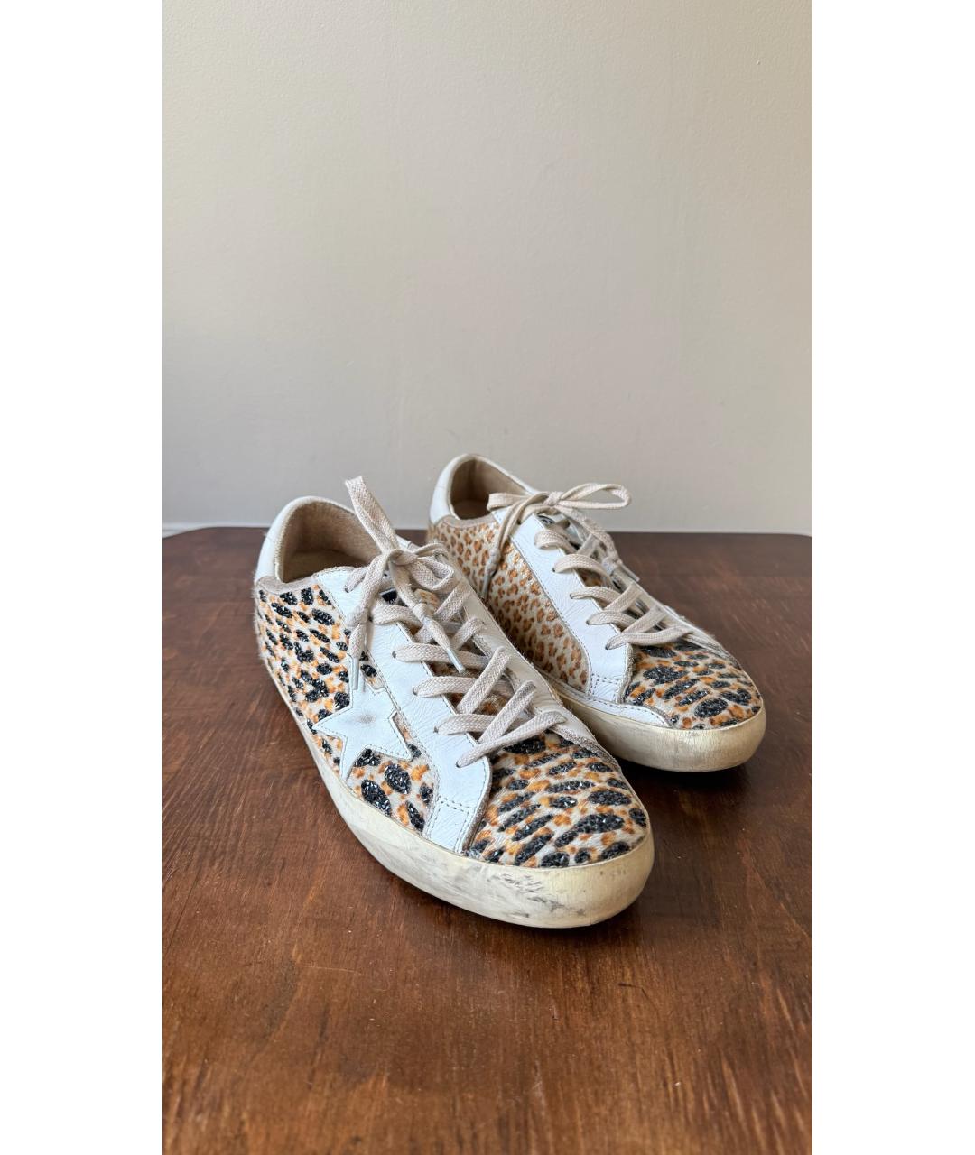GOLDEN GOOSE Бежевые кеды, фото 2