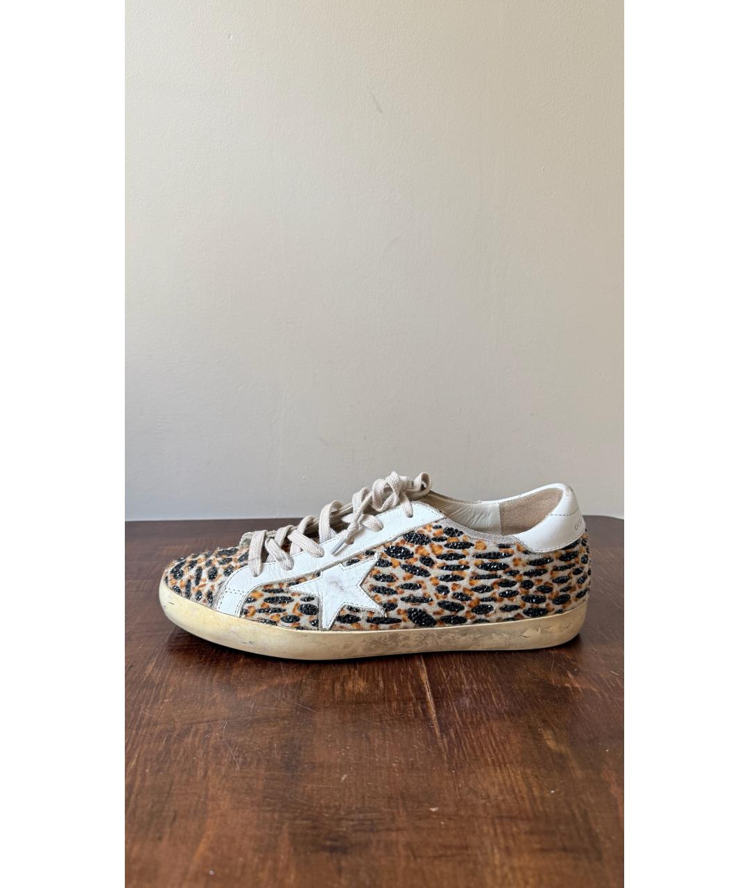 GOLDEN GOOSE Бежевые кеды, фото 9