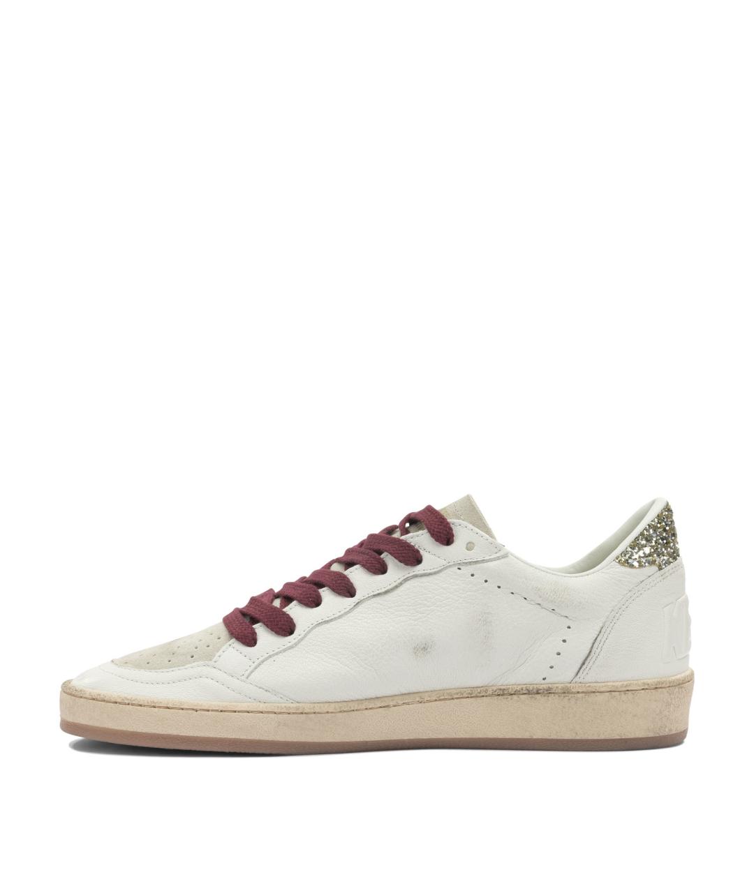 GOLDEN GOOSE Белые кожаные кеды, фото 3