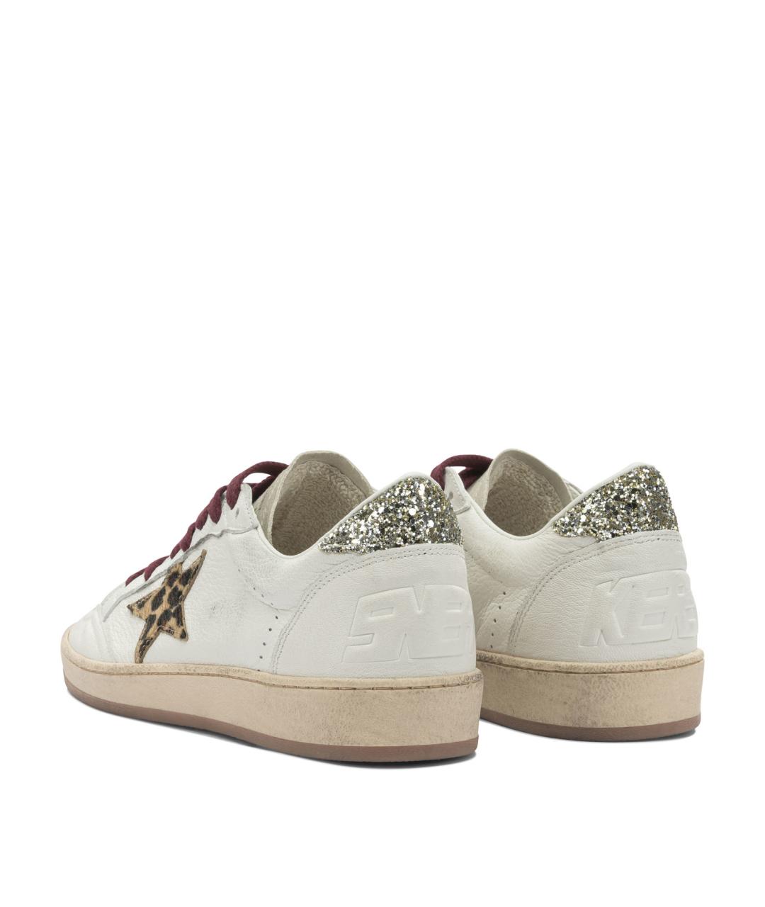 GOLDEN GOOSE Белые кожаные кеды, фото 4