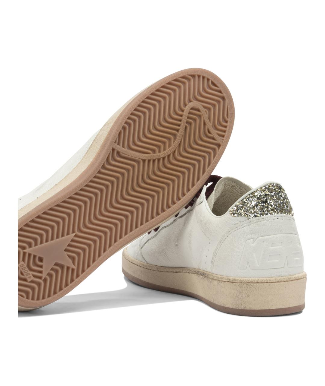 GOLDEN GOOSE Белые кожаные кеды, фото 5
