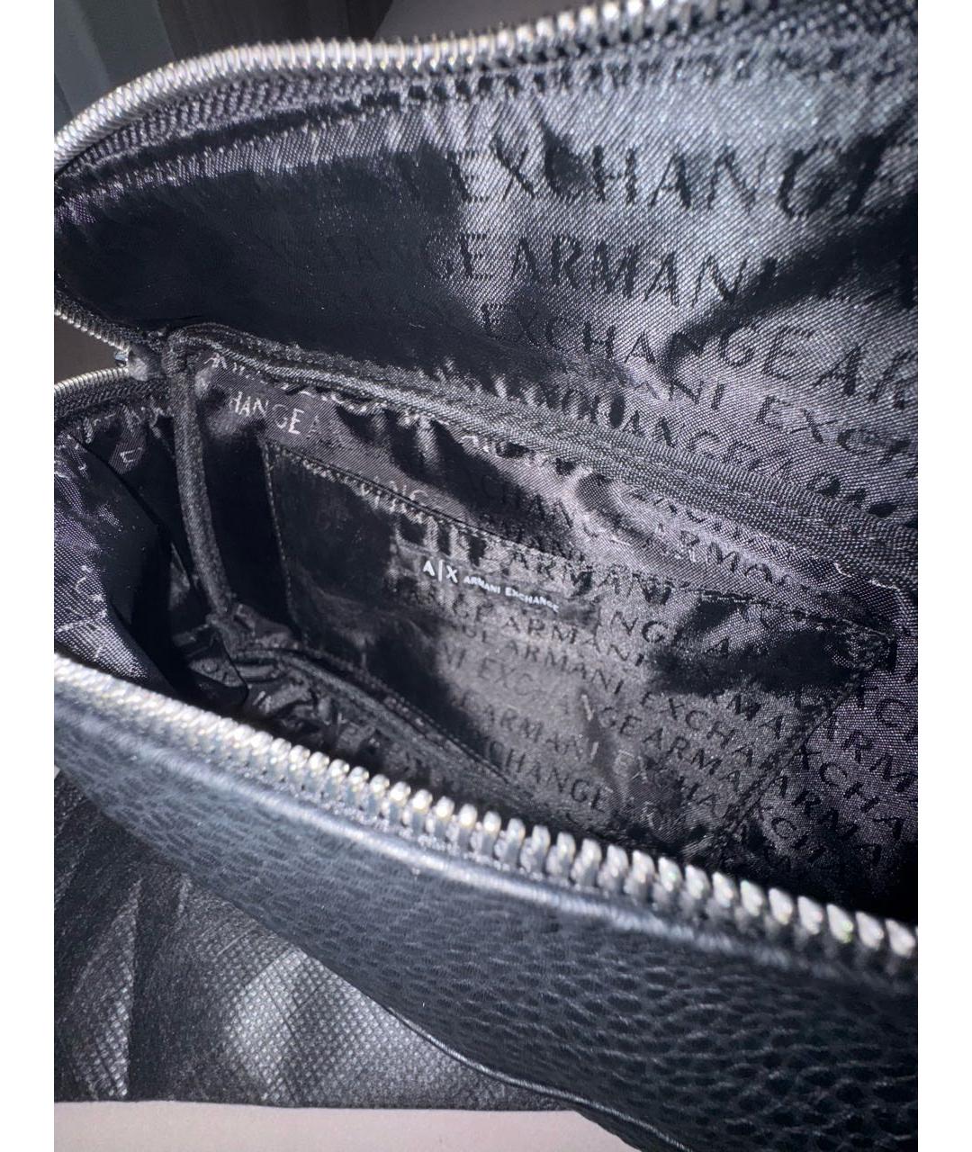 ARMANI EXCHANGE Черная поясная сумка, фото 4
