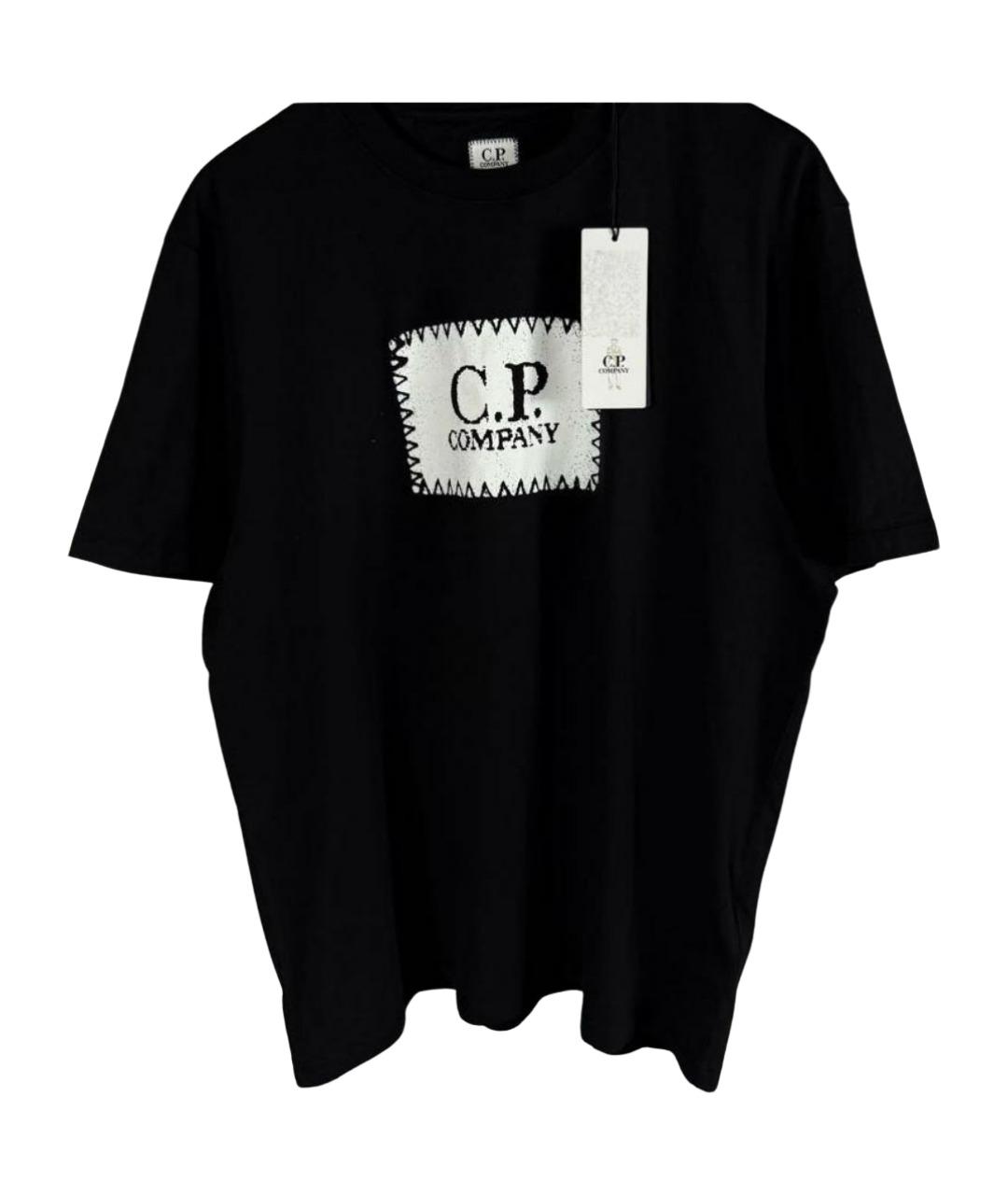 CP COMPANY Черная хлопковая футболка, фото 1