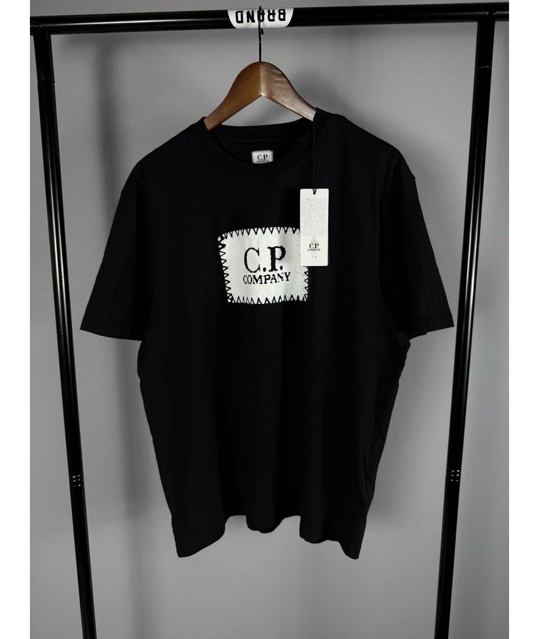 CP COMPANY Черная хлопковая футболка, фото 6