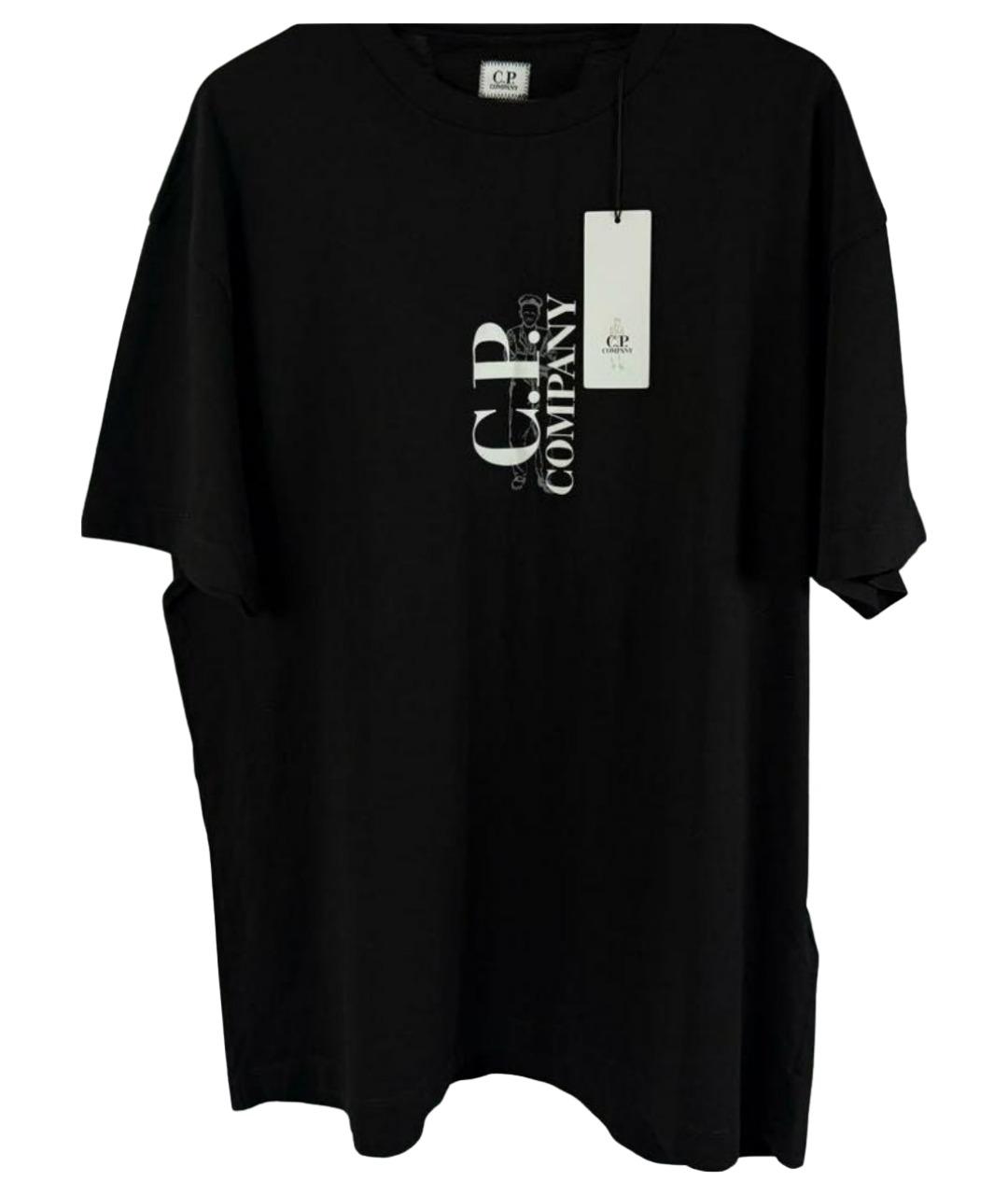 CP COMPANY Черная хлопковая футболка, фото 1