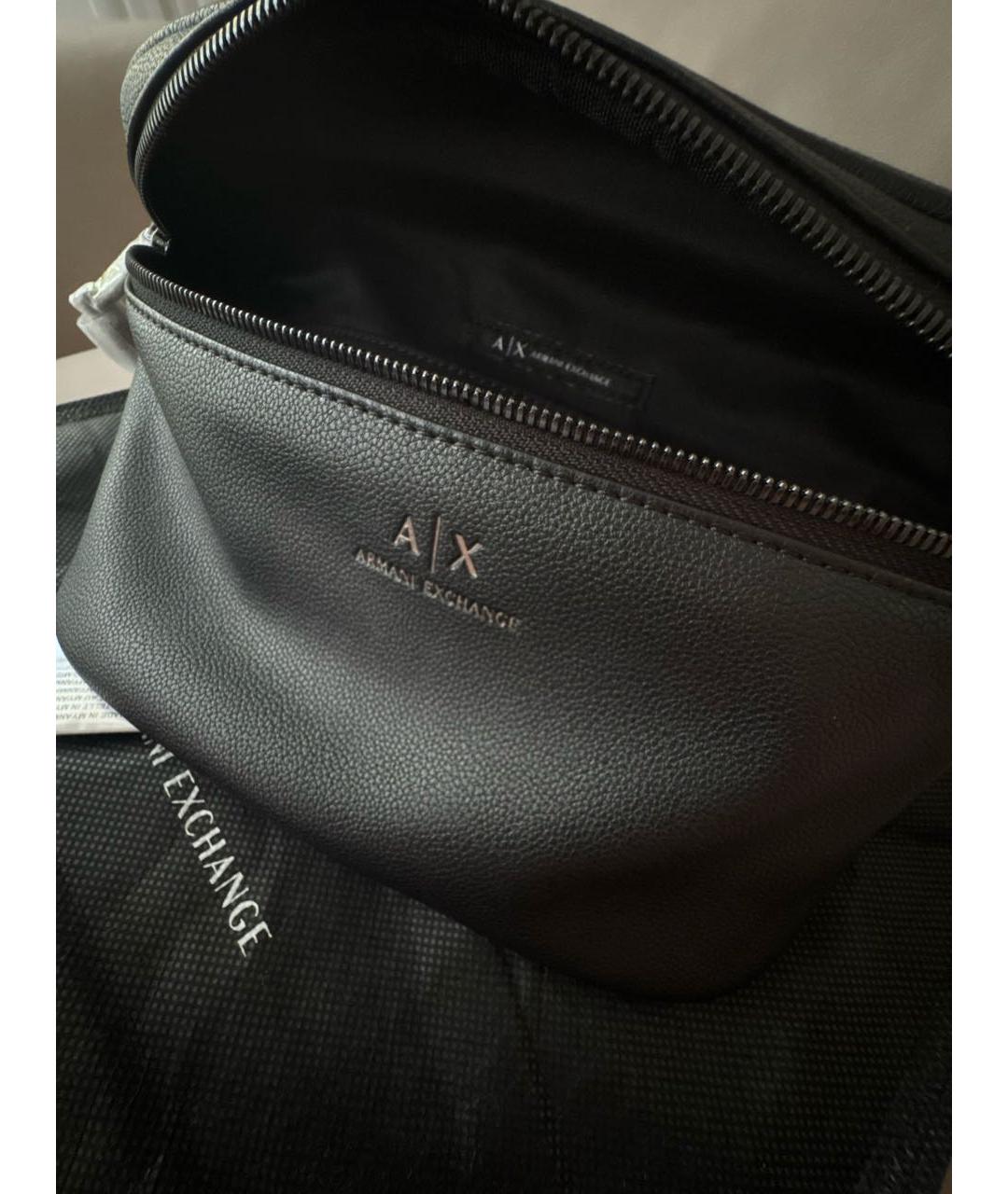 ARMANI EXCHANGE Черная поясная сумка, фото 4