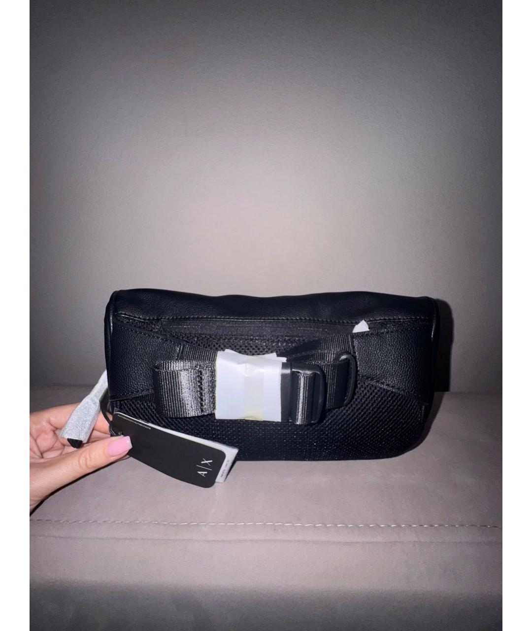 ARMANI EXCHANGE Черная поясная сумка, фото 3