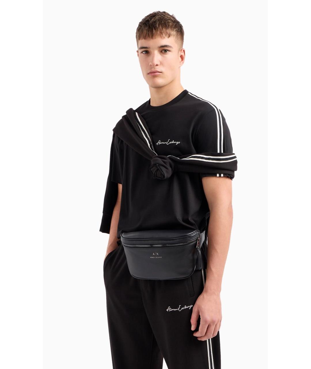 ARMANI EXCHANGE Черная поясная сумка, фото 5
