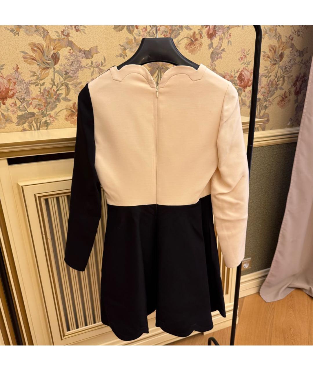 VALENTINO Черное шелковое коктейльное платье, фото 2