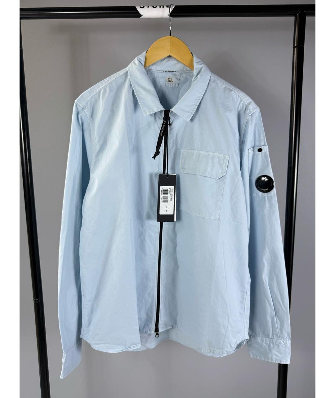 CP COMPANY Голубая хлопковая куртка, фото 6