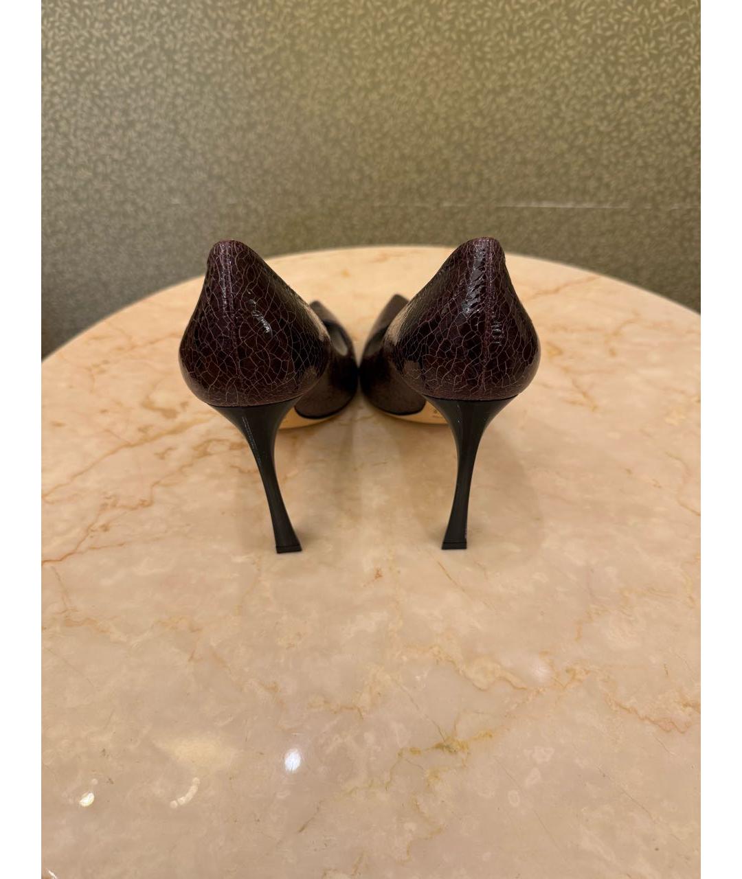 CHRISTIAN DIOR Фиолетовые туфли из лакированной кожи, фото 4