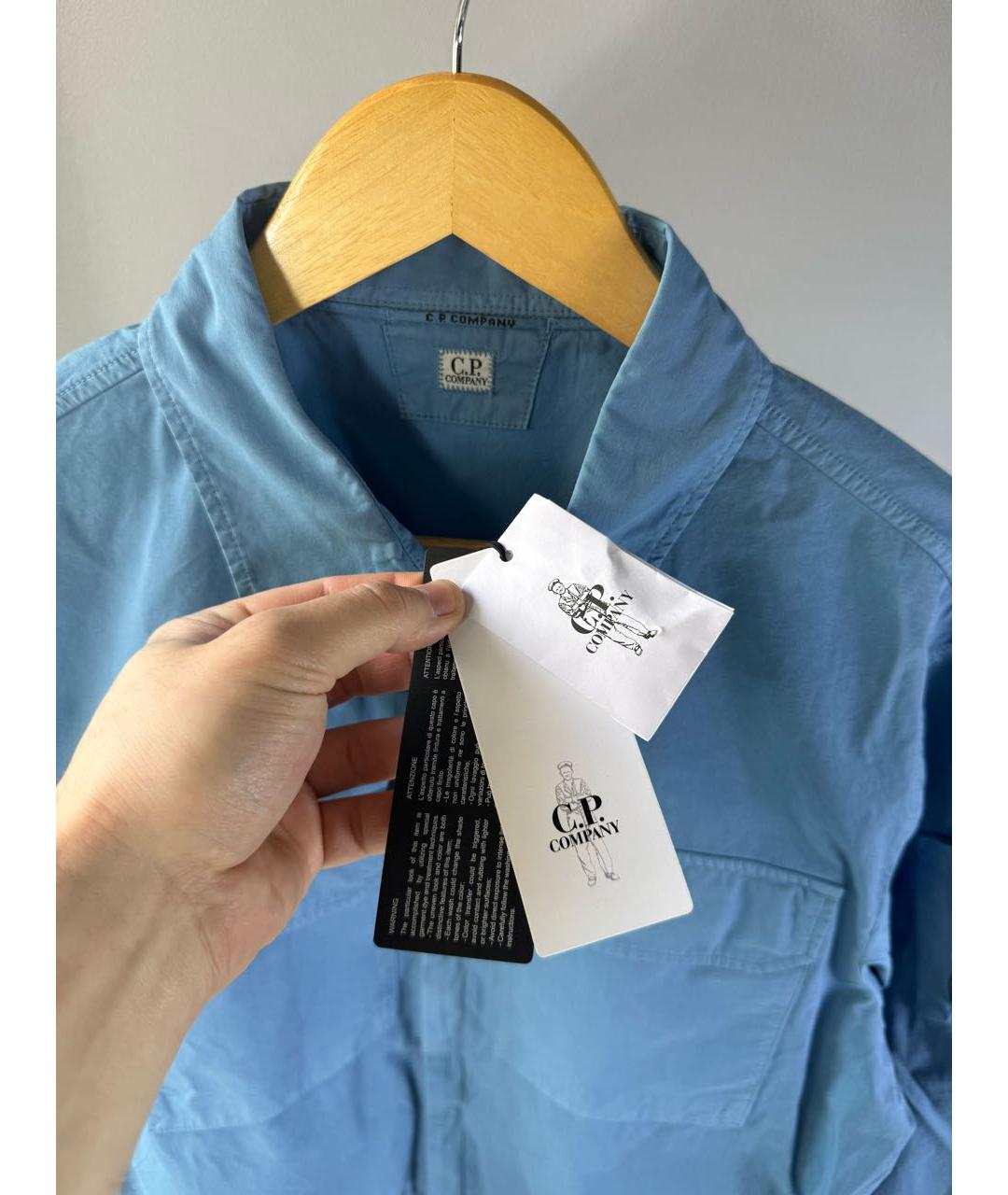 CP COMPANY Синяя хлопковая куртка, фото 4