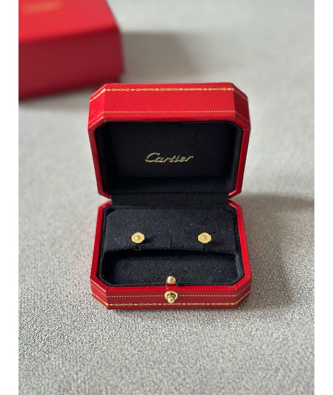 CARTIER Золотые серьги из желтого золота, фото 4