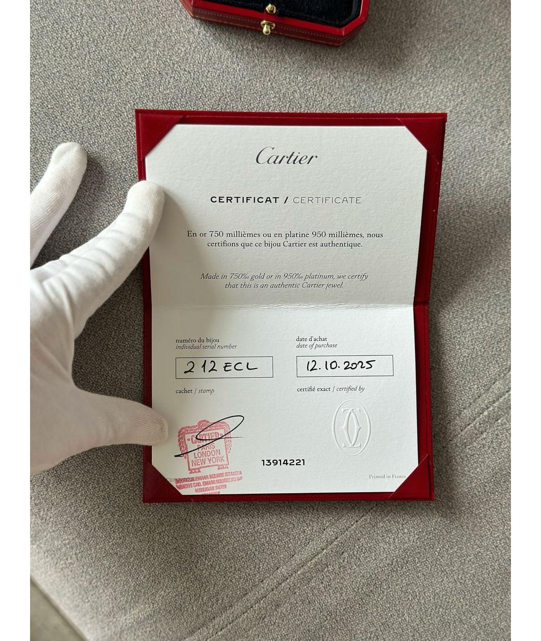 CARTIER Золотые серьги из желтого золота, фото 7