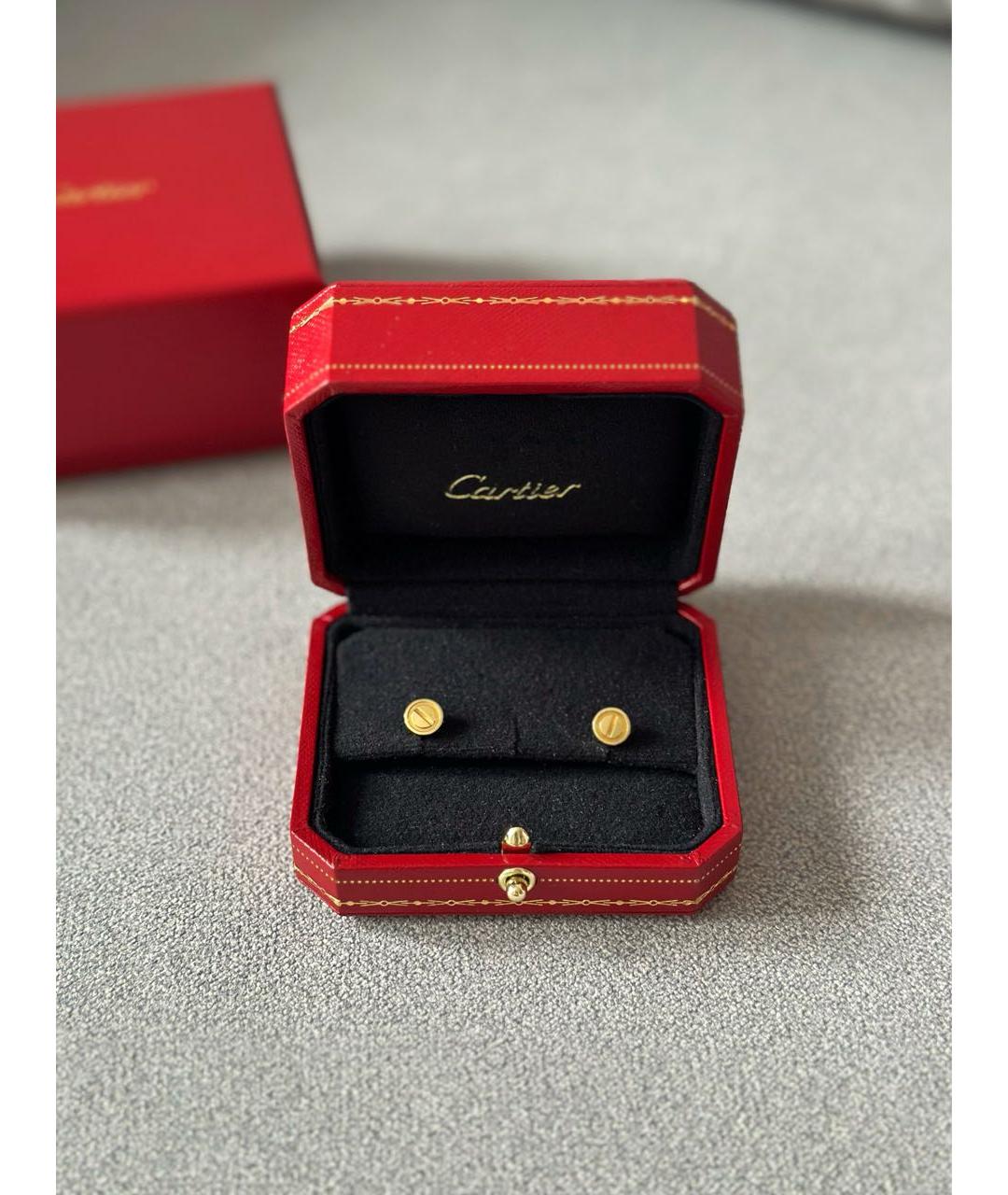 CARTIER Золотые серьги из желтого золота, фото 3
