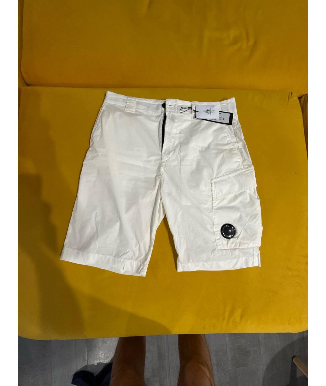 CP COMPANY Белые хлопковые шорты, фото 7