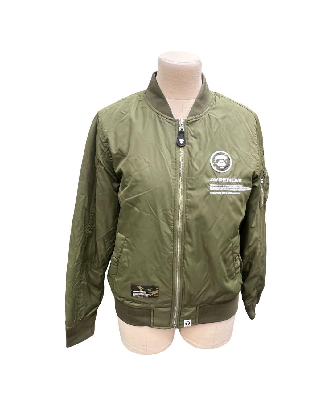 A BATHING APE Хаки нейлоновая куртка, фото 9
