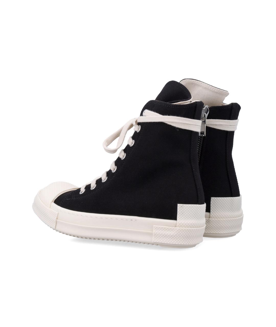 RICK OWENS DRKSHDW Черные текстильные кроссовки, фото 4