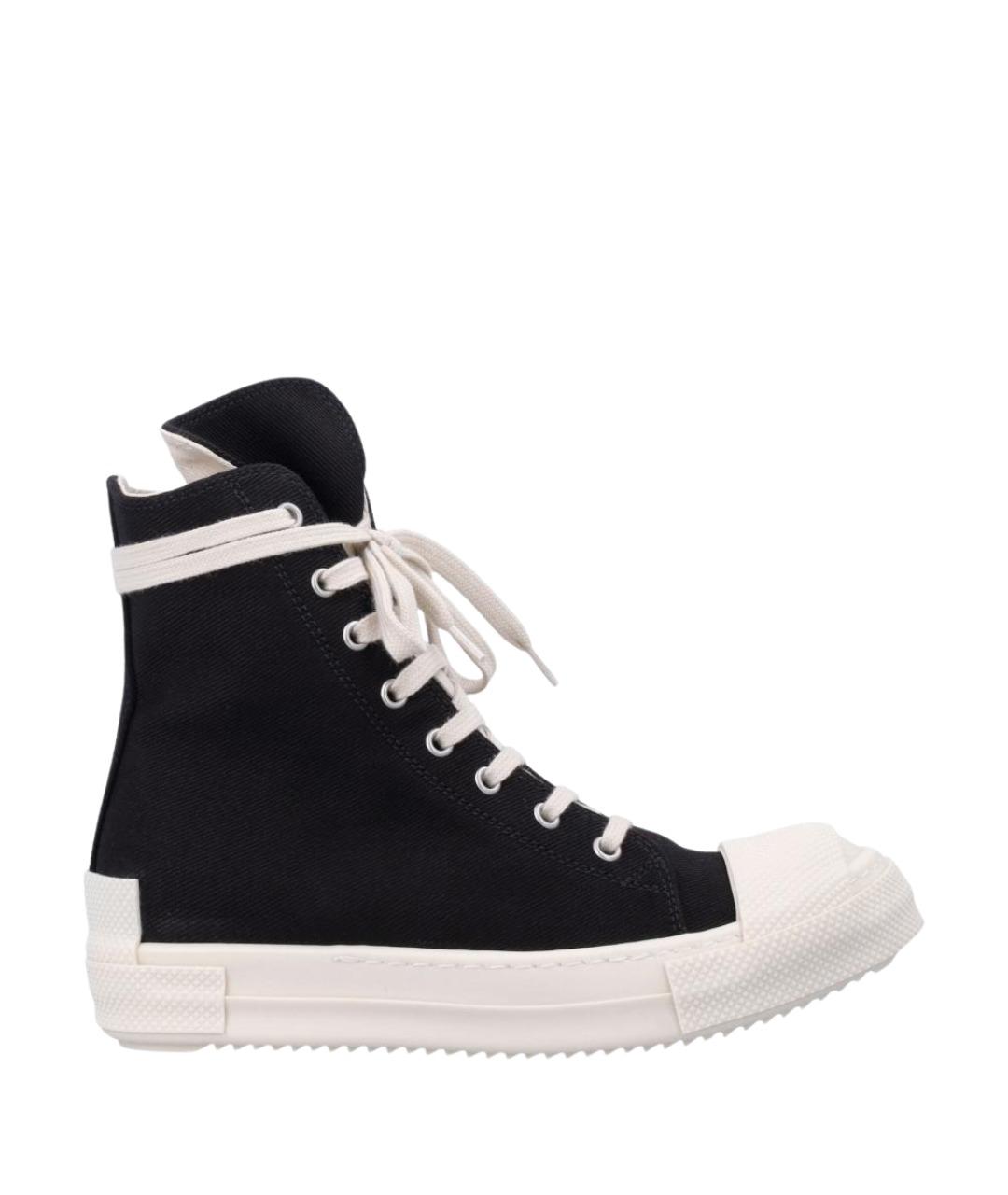 RICK OWENS DRKSHDW Черные текстильные кроссовки, фото 1